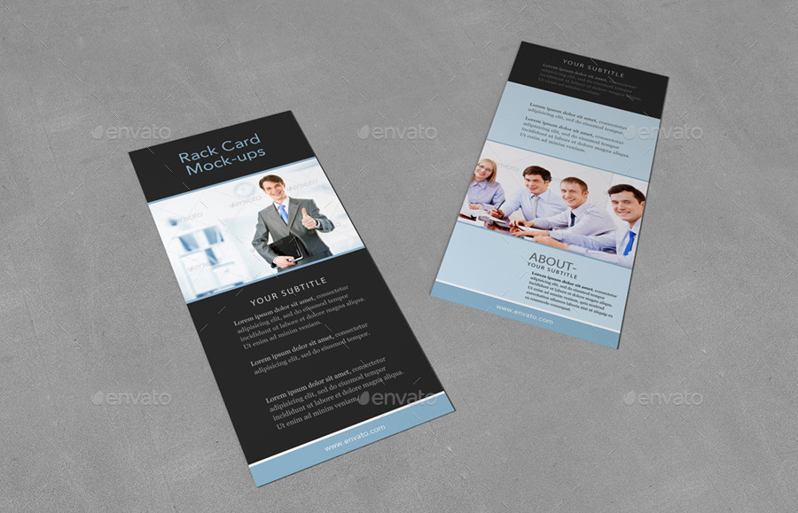 Rack Card MockUp by redone21 GraphicRiver